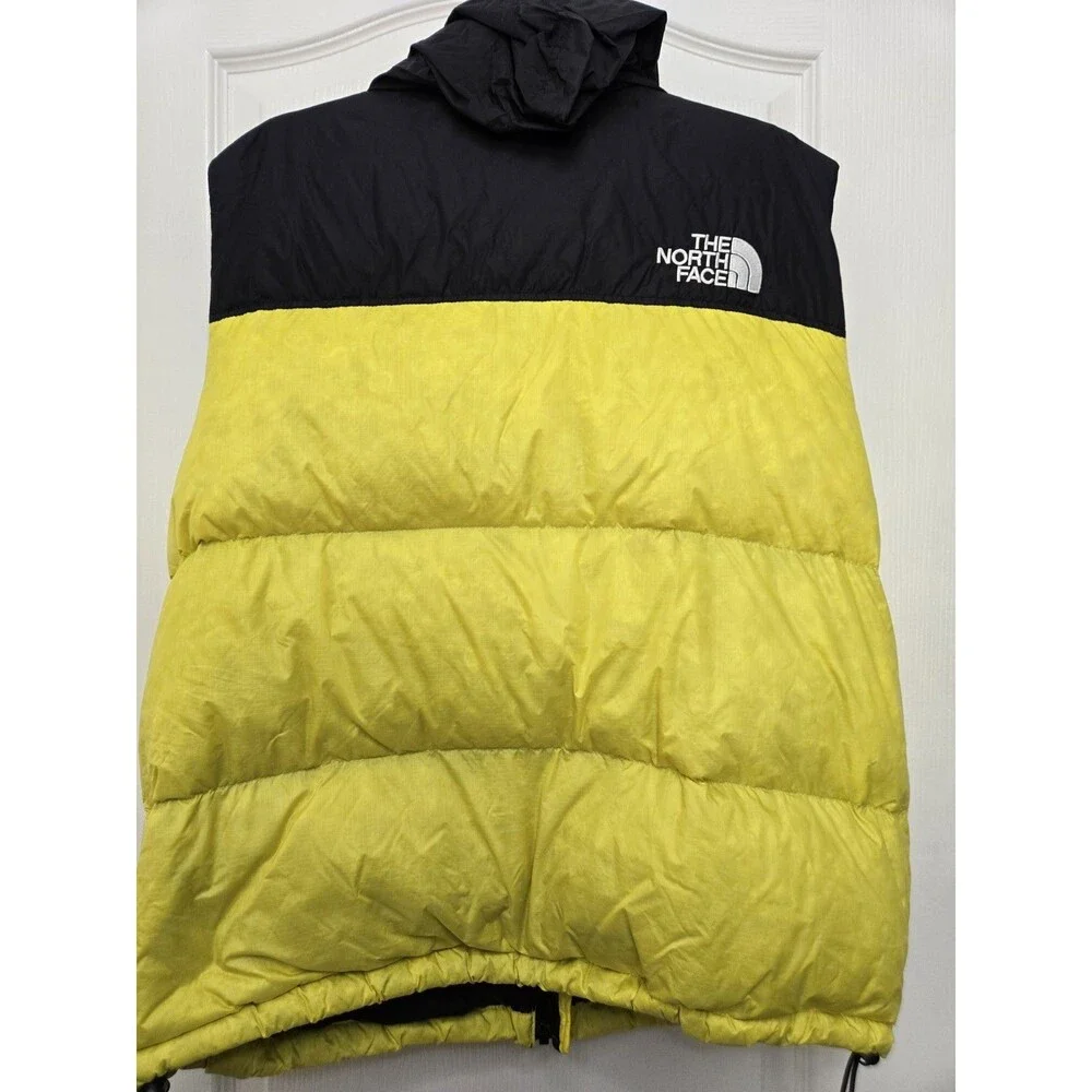 The North Face 1996 Retro Nuptse Vest Mens Large Yellow 700 Down Puffer